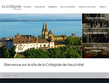 Tablet Screenshot of collegiale.ch